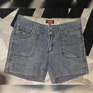 Y2K Vintage One Song Authentic Denim Blue Jean Shorts Size 6 Women's